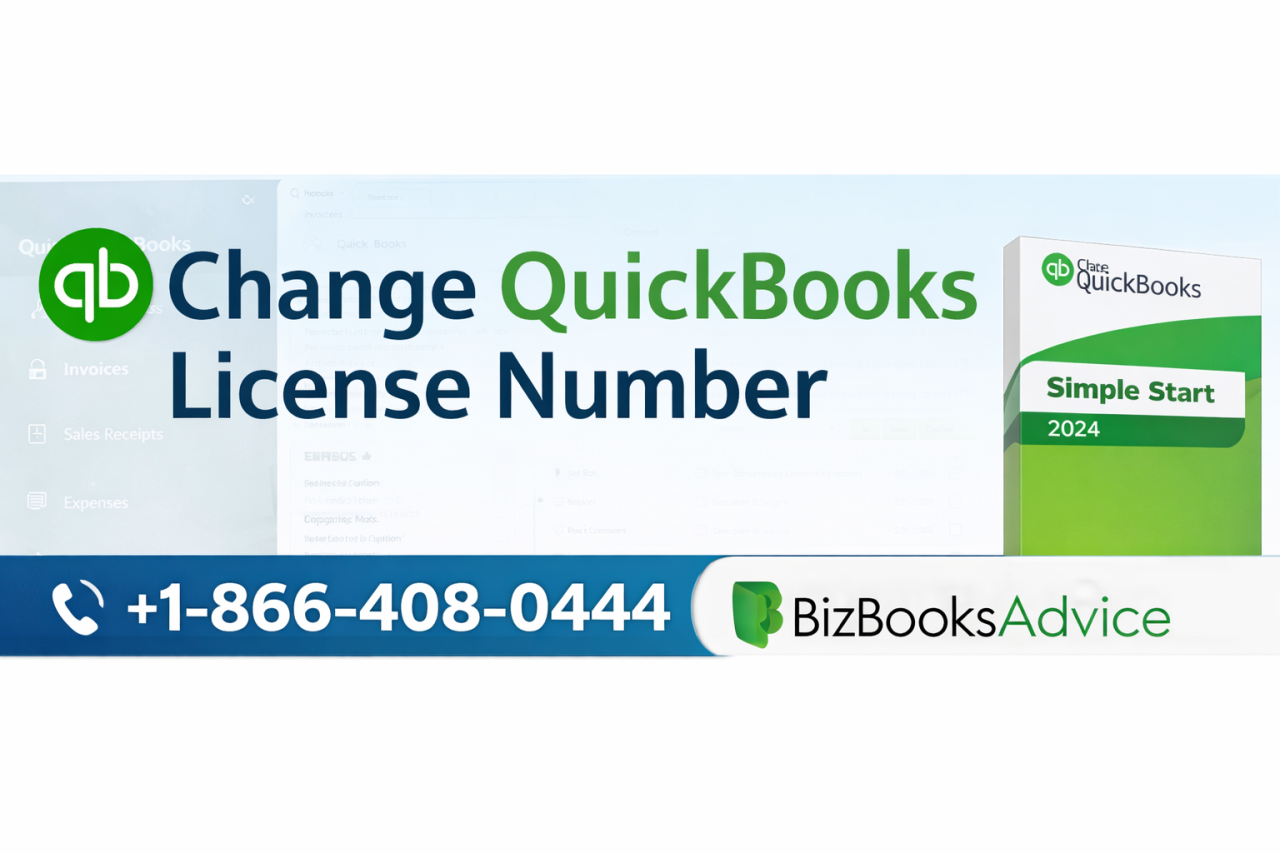 Change QuickBooks License Number