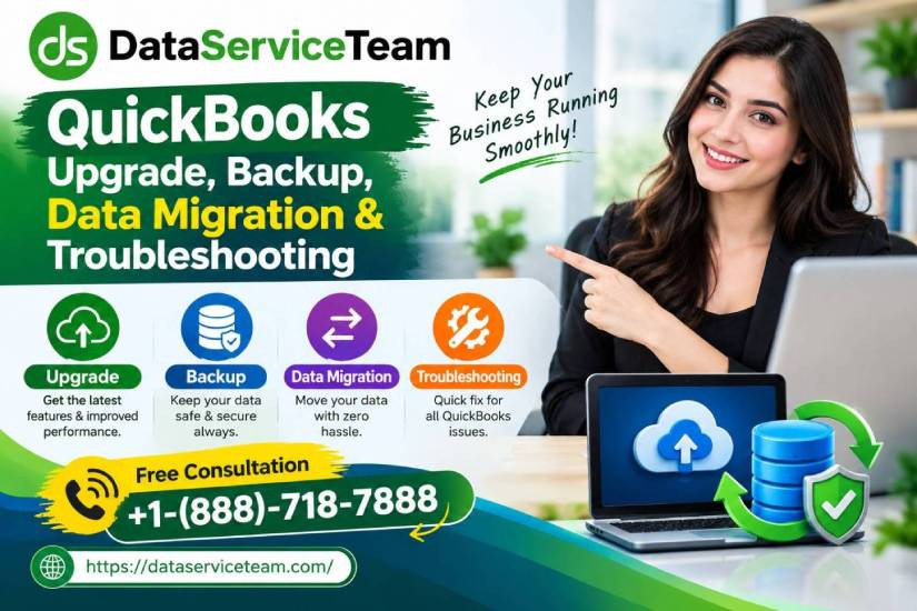 QuickBooks Desktop 2021 upgrade guide showing company-file backup, software installation, data conversion, and troubleshooting steps.