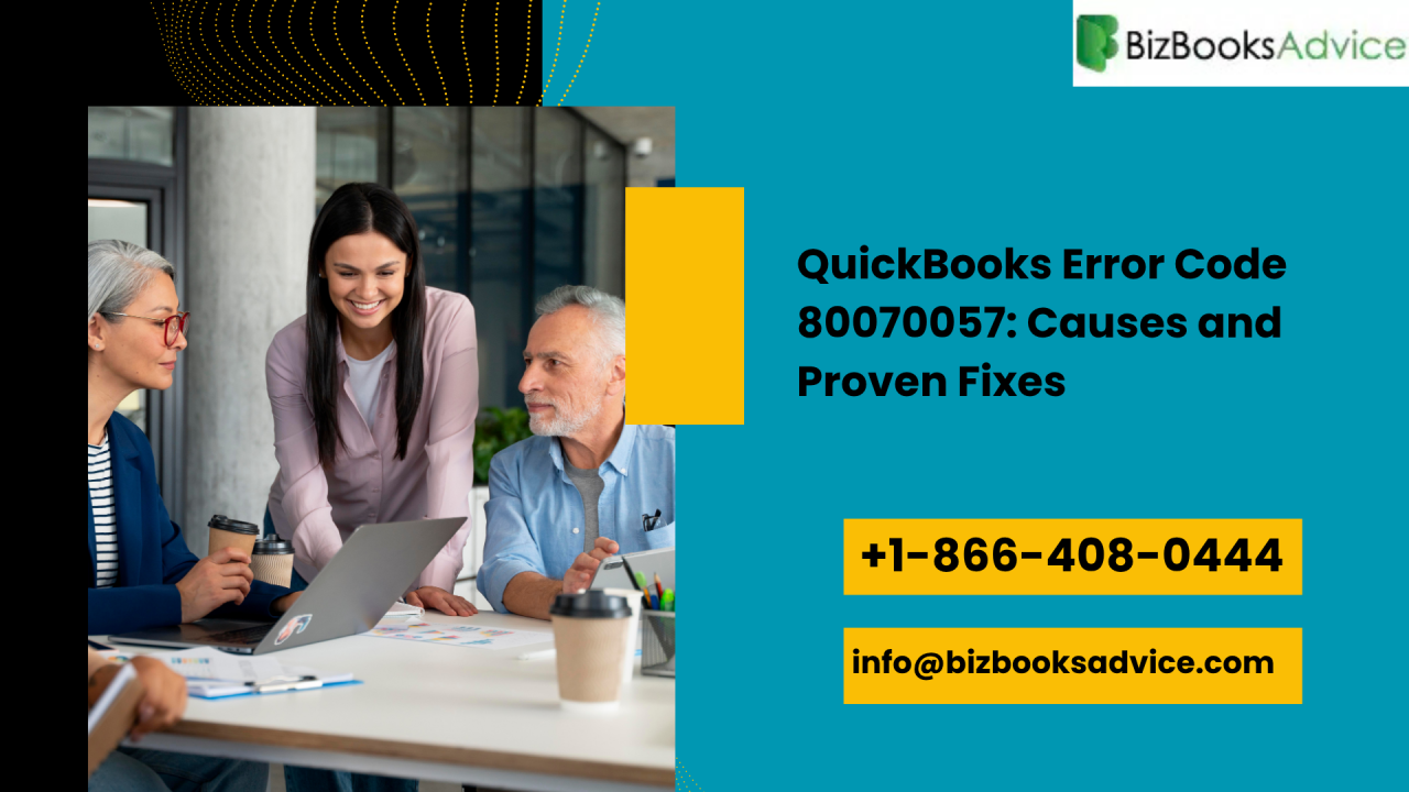 QuickBooks Error Code 80070057