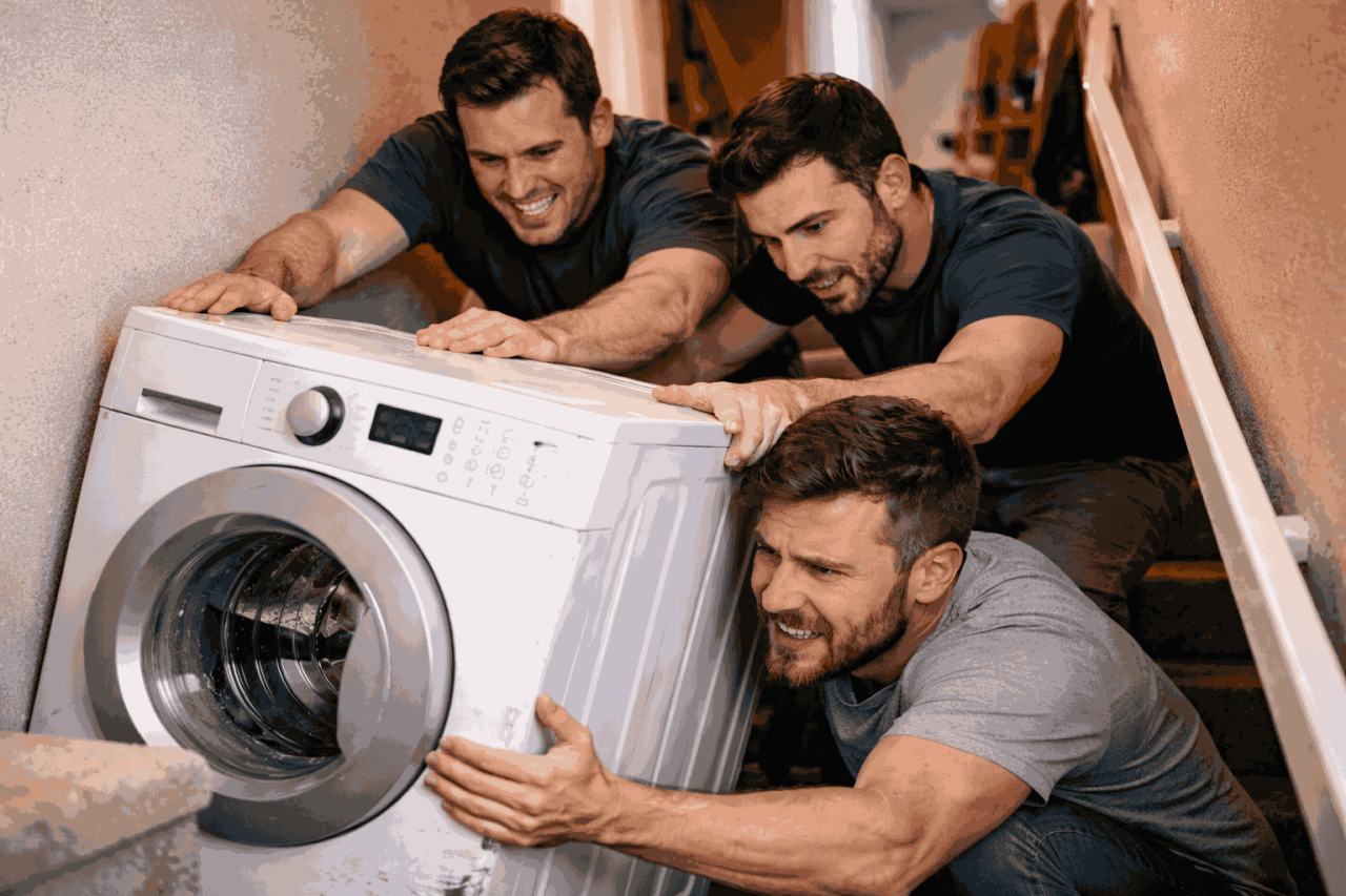 Напрежение при преместване на техника по време на изнасяне