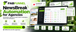 FabFunnel NewsBreak Automation Dashboard