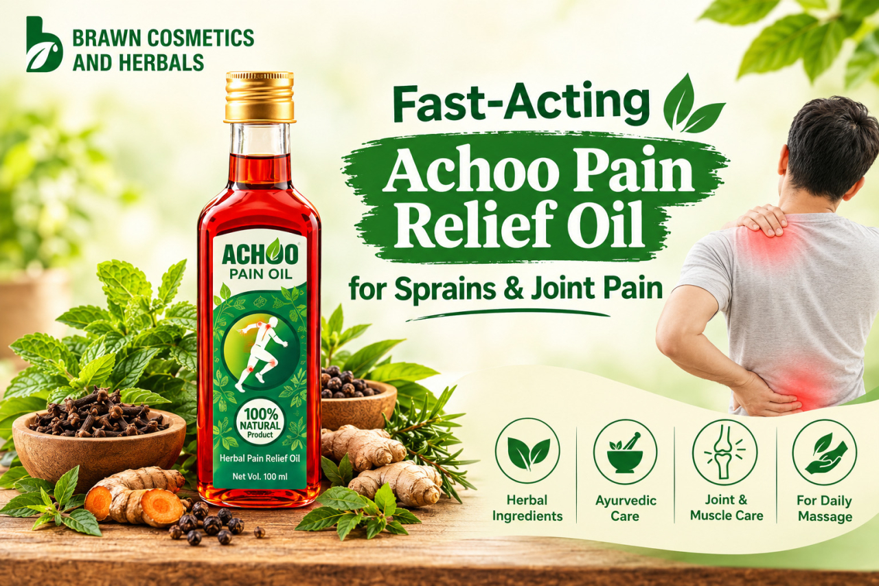 Achoo Herbal Pain Relief Oil Banner